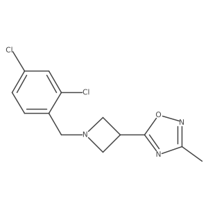 5-{1-[(2,4-Dichlorophenyl)methyl]azetidin-3-yl}-3-methyl-1,2,4-oxadiazole结构式