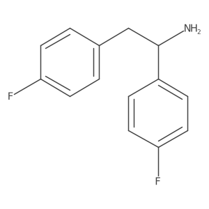 1,2-Bis(4-fluorophenyl)ethanamine Structure