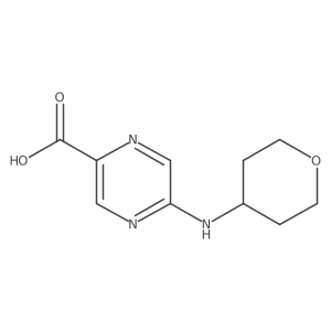 5-(Oxan-4-ylamino)pyrazine-2-carboxylic acid Structure
