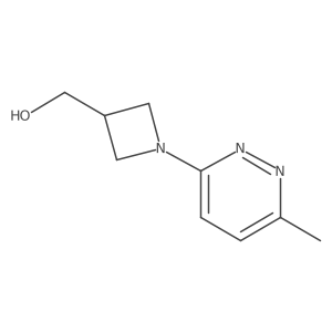 (1-(6-Methylpyridazin-3-yl)azetidin-3-yl)methanol结构式