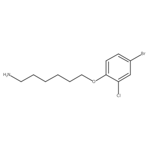 6-(4-Bromo-2-chlorophenoxy)-hexylamine结构式