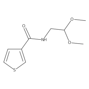 N-(2,2-dimethoxyethyl)-3-thiophenecarboxamide结构式