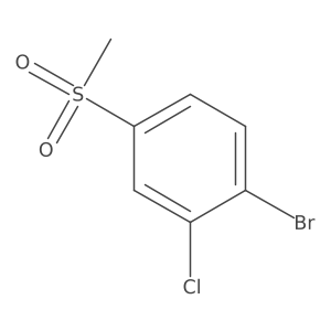 1-Bromo-2-chloro-4-(methylsulfonyl)benzene Structure