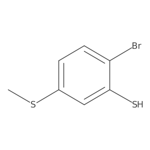 2-Bromo-5-(methylthio)benzenethiol Structure