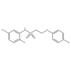 N-(5-chloro-2-methylphenyl)-2-(4-fluorophenoxy)ethanesulfonamide Structure