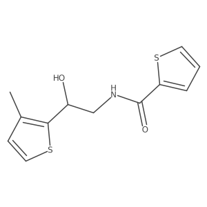 N-[2-hydroxy-2-(3-methylthiophen-2-yl)ethyl]thiophene-2-carboxamide Structure