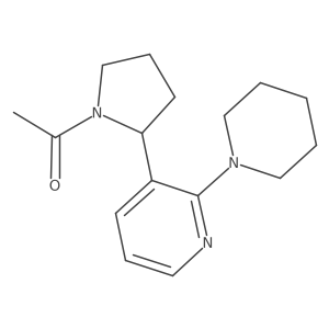1-(2-(2-(Piperidin-1-yl)pyridin-3-yl)pyrrolidin-1-yl)ethanone Structure
