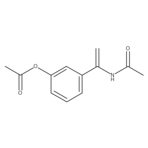 3-(1-Acetamidovinyl)phenyl acetate Structure