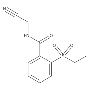 N-(cyanomethyl)-2-(ethanesulfonyl)benzamide Structure