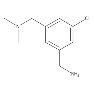{3-Chloro-5-[(dimethylamino)methyl]phenyl}methanamine Structure