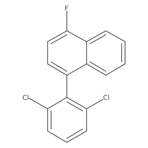 1-(2,6-Dichlorophenyl)-4-fluoronaphthalene结构式