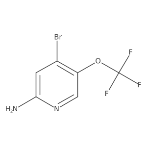 4-Bromo-5-(trifluoromethoxy)pyridin-2-amine结构式