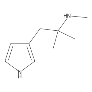 methyl[2-methyl-1-(1H-pyrrol-3-yl)propan-2-yl]amine结构式