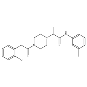 1-Piperazineacetamide, 4-[2-(2-chlorophenyl)acetyl]-N-(3-fluorophenyl)-I+/--methyl- Structure