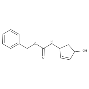 Benzyl (4-hydroxycyclopent-2-en-1-yl)carbamate Structure