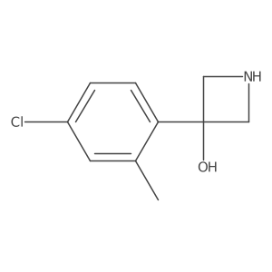 3-(4-Chloro-2-methylphenyl)azetidin-3-ol结构式