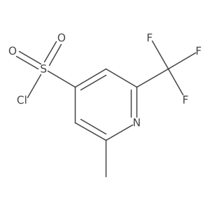 2-Methyl-6-(trifluoromethyl)pyridine-4-sulfonyl chloride Structure
