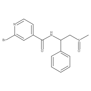2-bromo-N-(2-methanesulfinyl-1-phenylethyl)pyridine-4-carboxamide Structure