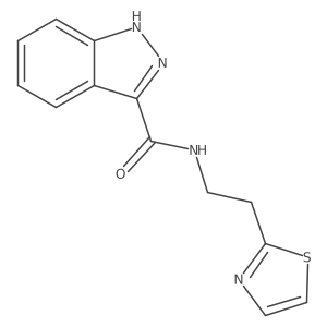 N-[2-(1,3-thiazol-2-yl)ethyl]-1H-indazole-3-carboxamide Structure