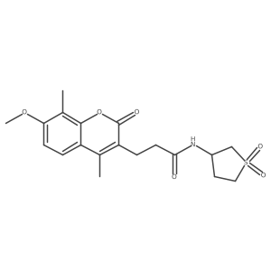 N-(1,1-dioxidotetrahydrothiophen-3-yl)-3-(7-methoxy-4,8-dimethyl-2-oxo-2H-chromen-3-yl)propanamide Structure