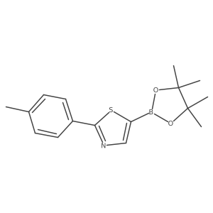 2-(4-Tolyl)thiazole-5-boronic acid pinacol ester Structure