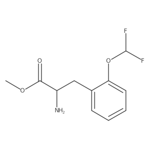 Methyl 2-amino-3-[2-(difluoromethoxy)phenyl]propanoate Structure