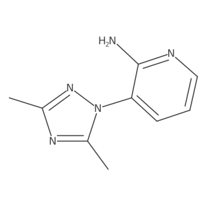 3-(3,5-Dimethyl-1H-1,2,4-triazol-1-yl)-2-pyridinamine结构式