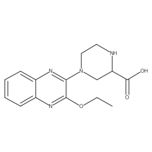 4-(3-Ethoxyquinoxalin-2-yl)piperazine-2-carboxylic acid结构式