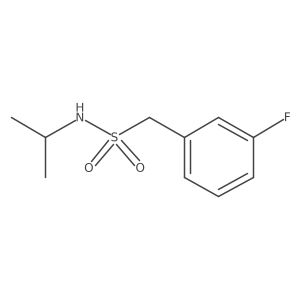 1-(3-fluorophenyl)-N-isopropylmethanesulfonamide Structure