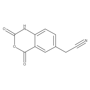 2H-3,1-Benzoxazine-6-acetonitrile, 1,4-dihydro-2,4-dioxo-结构式
