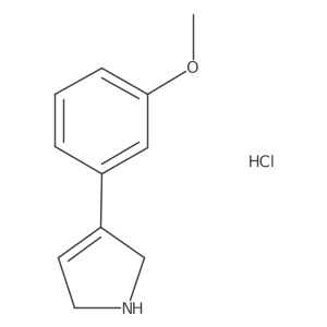 3-(3-methoxyphenyl)-2,5-dihydro-1H-pyrrole hydrochloride结构式