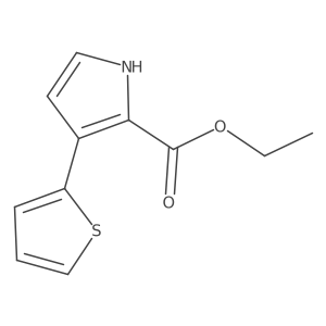 Ethyl 3-(2-thienyl)-1H-pyrrole-2-carboxylate结构式