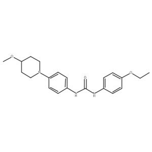 1-(4-Ethoxyphenyl)-3-[4-(4-methoxypiperidin-1-yl)phenyl]urea Structure