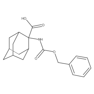 2-(Benzyloxycarbonylamino)-2-adamantanecarboxylic acid Structure