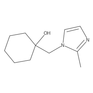 1-[(2-methyl-1H-imidazol-1-yl)methyl]cyclohexan-1-ol Structure