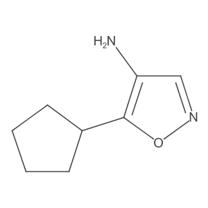 5-Cyclopentylisoxazol-4-amine结构式