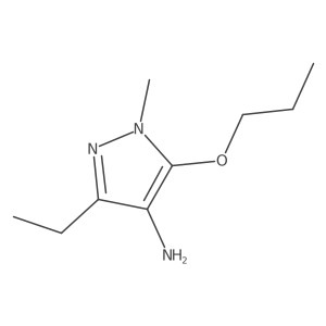 3-Ethyl-1-methyl-5-propoxy-1h-pyrazol-4-amine结构式