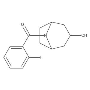 8-(2-Fluorobenzoyl)-8-azabicyclo[3.2.1]octan-3-ol结构式