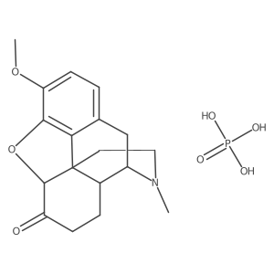 Morphinan-6-one, 4,5-epoxy-3-methoxy-17-methyl-, (5 alpha)-, phosphate (1:1)结构式