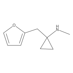 1-[(furan-2-yl)methyl]-N-methylcyclopropan-1-amine结构式