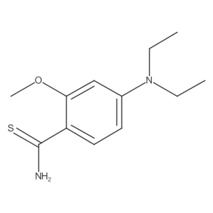 4-(Diethylamino)-2-methoxybenzene-1-carbothioamide Structure