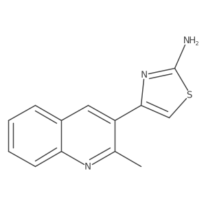 4-(2-Methylquinolin-3-YL)thiazol-2-amine结构式