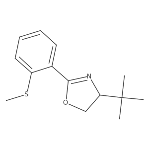 (S)-4-(tert-Butyl)-2-(2-(methylthio)phenyl)-4,5-dihydrooxazole结构式