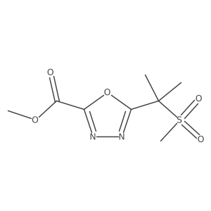 Methyl 5-(2-methanesulfonylpropan-2-yl)-1,3,4-oxadiazole-2-carboxylate Structure