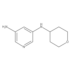 N3-(Tetrahydro-2H-pyran-4-yl)pyridine-3,5-diamine Structure