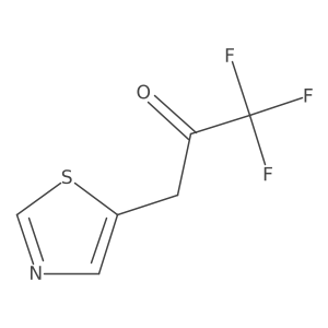 1,1,1-Trifluoro-3-(1,3-thiazol-5-yl)propan-2-one结构式
