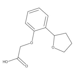 2-(2-(Tetrahydrofuran-2-yl)phenoxy)acetic acid结构式