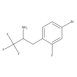 3-(4-Bromo-2-fluorophenyl)-1,1,1-trifluoropropan-2-amine Structure