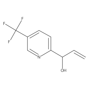 1-[5-(Trifluoromethyl)pyridin-2-yl]prop-2-en-1-ol Structure