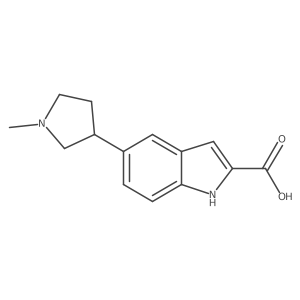 5-(1-methylpyrrolidin-3-yl)-1H-indole-2-carboxylic acid Structure
